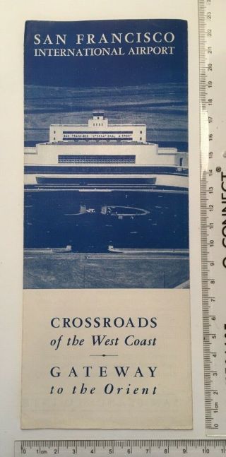 Vintage 1950s San Francisco International Airport Brochure