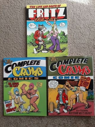 The Complete Crumb Vol 7 And 8 Life And Death Of Fritz The Cat Trade Paperback
