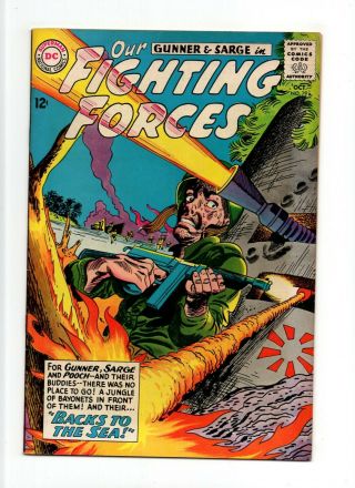 Our Fighting Forces 79 Nm - 9.  2 Dc Comic Gunner & Sarge Silver 12c