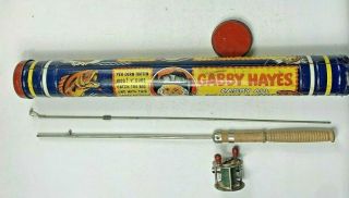 Gabby Hayes Carry All Fishing Outfit Kit Vintage Advertising Rare Fishing Rod