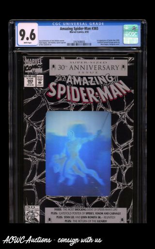 Marvel - Spider - Man 365 - 1st Appearance Spider - Man 2099 - Cgc 9.  6 Nm,