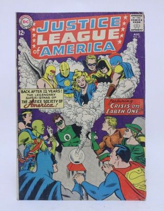 Vintage Dc Comics Justice League Of America Comic Book Issue 21 Justice Society