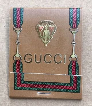 Vintage Rare 1981 Gucci Matches Matchbook In