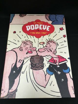 Popeye Volume 1 I Yam What I Yam Hardcover Ec Segar Fantagraphics Color Sundays