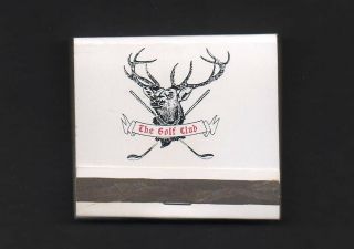 The Golf Club Albany Ohio Vintage Front Strike Matchbook With Deer
