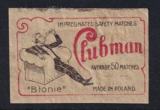Vintage Matchbox Advertising Label (3.  6 X 5.  2 Cm) P78