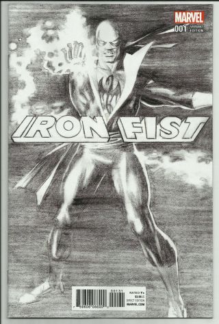 Iron Fist 1 Variant Set Alex Ross 1:50 Sketch 1:100 25,  1 No Marvel Premiere 15