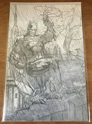 Justice League 1: Jim Lee Pencils Only Virgin Variant Cover.  Limited 1 For 500.
