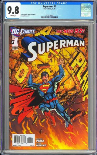 Superman 1 Cgc 9.  8 White Pages 2011 3702135023 52