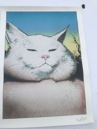 Moebius Cat Goddess Poster 1992 Image The Master Of Blueberry Arzak Dune