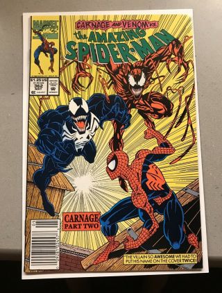 The Spider - Man 362 (may 1992,  Marvel) Carnage Venom