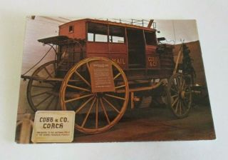 Cobb & Co.  Royal Mail Coach Postcard - Carriage Museum,  Beechworth - 1970s
