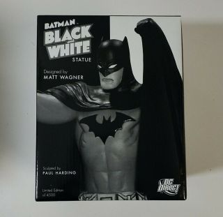 Dc Collectibles Batman Black White Statue By Matt Wagner Mib