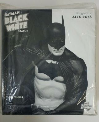Dc Collectibles Batman Black & White Statue By Alex Ross Mib