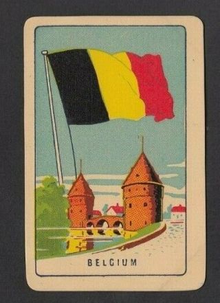 1 Playing Swap Card Woolworths Melbourne Olympic Games 1956 Belgium Bridge