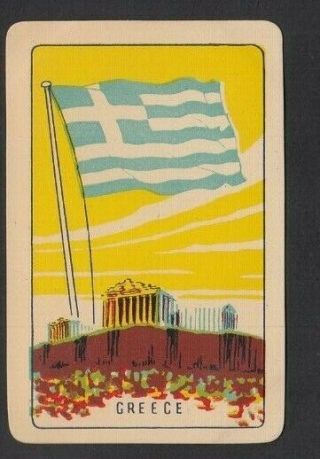 1 Playing Swap Card Woolworths Melbourne Olympic Games 1956 Greece Colloseum