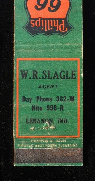 1930s Phillips 66 Gas W.  R.  Slagle Agent Day Phone 362 - W Lenanon Lebanon In Mb