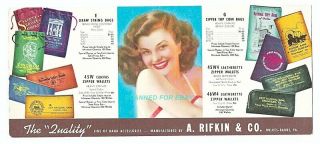 Earl Moran Style Pinup Pc Advertising A Rifkin & Co Banking Accessories 8