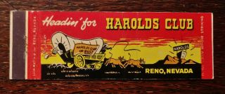 Vintage Matchcover: Harold 