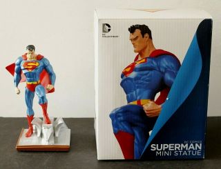 Superman Mini Statue Designed Jim Lee Sculpted Tim Bruckner Dc Collectibles