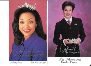 Miss America Pageant Photo Cards - Set Of 3 - 1994 / 1995 / 2000