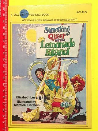 1984 Book Club Edition Something Queer At The Lemonade Stand By Elizabeth Levy