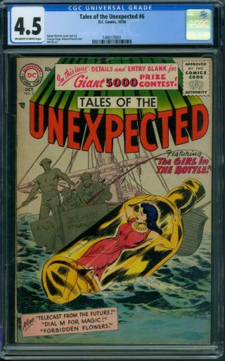 (1956) Tales Of The Unexpected 6 Cgc 4.  5 Ow/wh