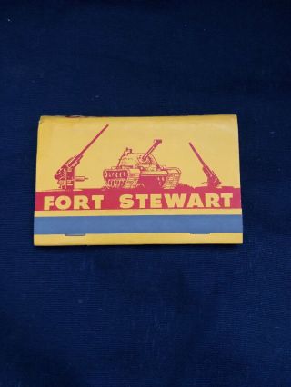 Vintage Us Army Fort Stewart Ga Full Unstruck Matchbook