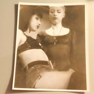 Vintage 8 X10 Photo Fine Art Pin Up Girl Tight Body Perky Amateur Dg612