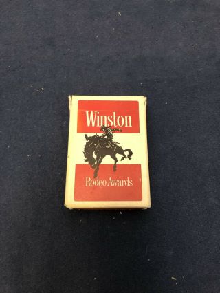 Vintage Winston Cigarettes Rodeo Awards Playing Cards Bridge Size
