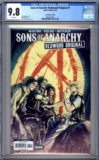 Sons Of Anarchy: Redwood 1 - Cgc Graded 9.  8 (nm/m) 2016 - Variant