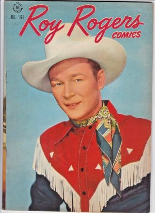Roy Rogers Comics / Four Color 166 - Dale Evans - Trigger - Photo Cover