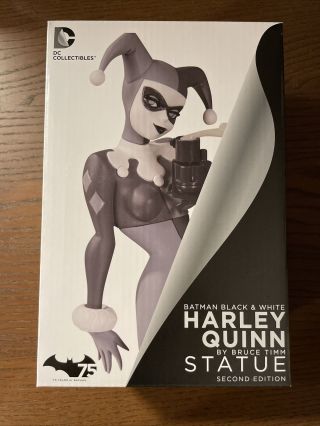 Batman Black & White Harley Quinn 2nd Edition Statue Figurine Bruce Timm