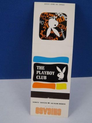 Playboy Club Matchbook 1961 Chicago Vintage Souvenir Bunny Rabbit Head Logo