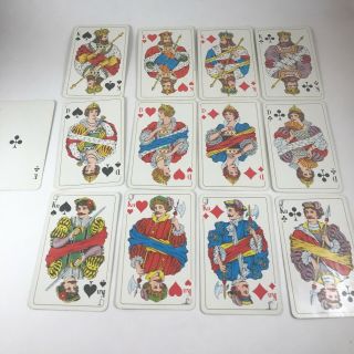 Full Deck Vintage Swedish Playing Cards Obergs Mid Century 52,  2 Jokers