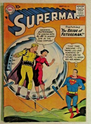 Dc Comics - Superman - Issue 121 - Silver Age 1958 - Priced Under Guide