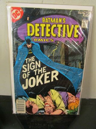 Detective Comics (1978) 476 Dc Batman Sign Of The Joker Bagged Boarded