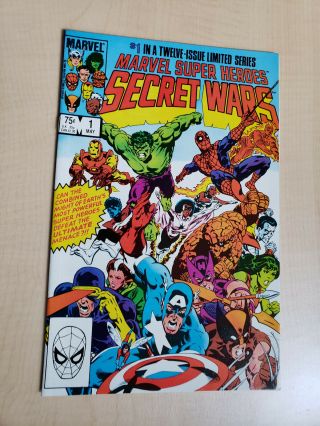 Marvel Heroes Secret Wars 1 (1984) Vf,  White Pages Marvel Comics