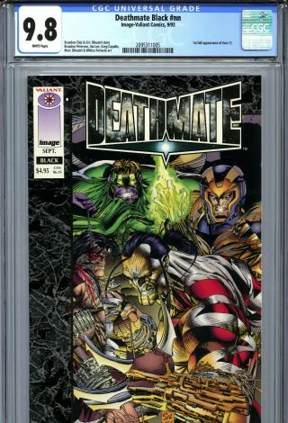 Deathmate Black Nn (1993) Image - Valiant Comics Cgc 9.  8 White 1st Full Gen 13