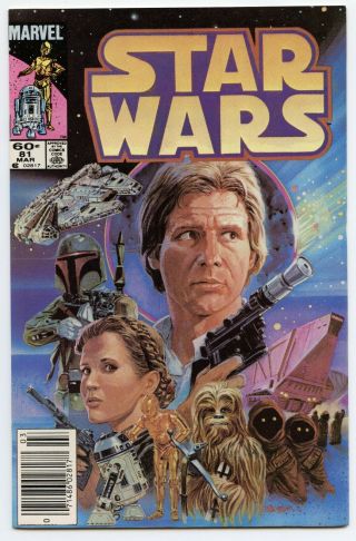 Star Wars 81 Vol.  1 - Marvel - 9.  4 To 9.  6 Boba Fett On Cover