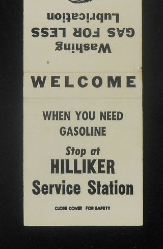 1960s Hilliker Service Station Gas For Less Washing Lube Franklin Grove Il Lee C