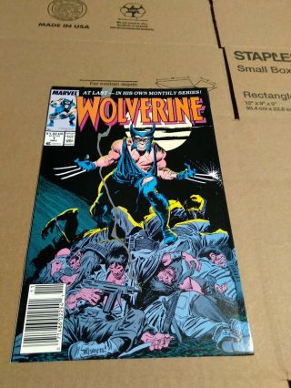 Wolverine 1 Vol.  2 Marvel,  Nov 1988,  Solo Series News Stand Copie