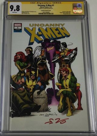 Marvel Uncanny X - Men 1 Dave Cockrum Variant Signed By Ed Brisson Cgc 9.  8 Ss