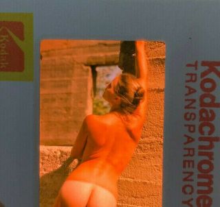 Vintage Nude 35mm Transparency Slide Of Pinup Pretty Girl Model A179