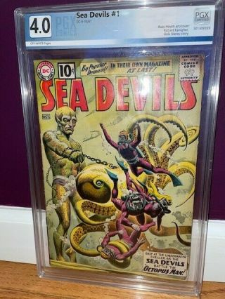 Sea Devils 1 Dc Comics 1961 Very Good 4.  0 Pgx Russ Heath Art