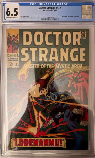 Marvel Comics.  Doctor Strange 172.  Cgc 6.  5.  Silver Age.  Late 60s