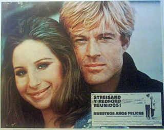 Robert Redford,  Barbra Streisand,  Sydney Pollack The Way We Were Lobby Card 1973