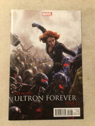 Avengers: Ultron Forever 1 Nm 9.  4 Black Widow Variant Cover