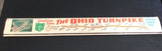 Giant Long Matchbook Greetings From The Ohio Turnpike Buckeye State Unstruck