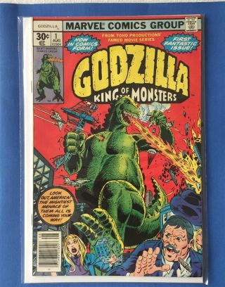 Godzilla 1,  Marvel Comics (1977) - Vf/nm